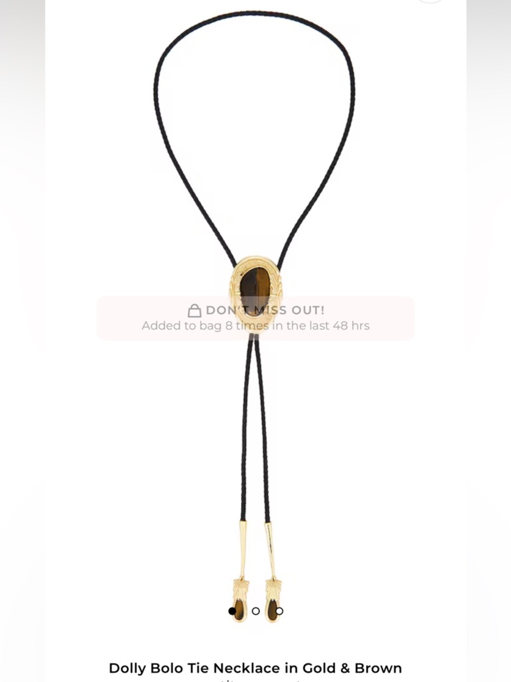 Dolly Bolo Tie Necklace